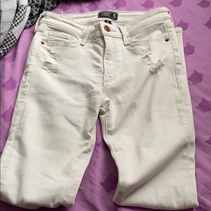 abercrombie & fitch light wash jeans